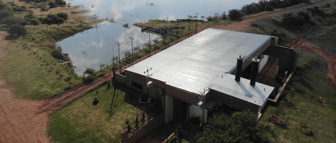 Construction of pump building